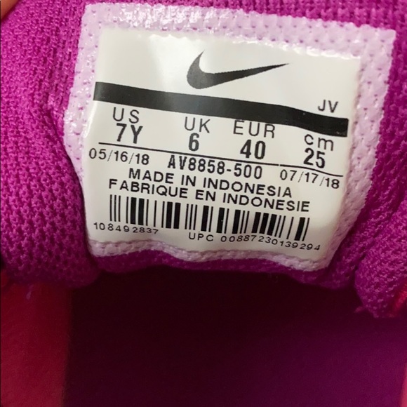 Nike Tanjun Print Running Pink K/W AUTHENTIC - Picture 8 of 8